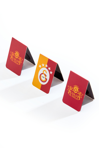 Galatasaray مجموعة علامات الكتب المغناطيسية سولو إيل جالا المكونة من 3 قطع - أصلية مرخصة
