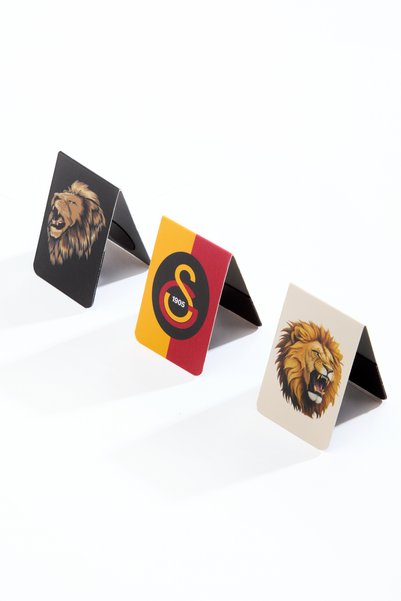 Galatasaray مجموعة علامات الكتب المغناطيسية من ليون - 3 قطع - أصلية مرخصة
