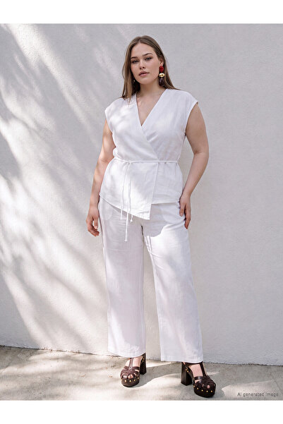 LC Waikiki Alita city: plus size women's elastic waist pants - experience the...