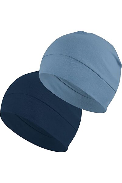 EINSKEY 100% Cotton Skull Cap 2-Pack Beanie Hat for Men & Women