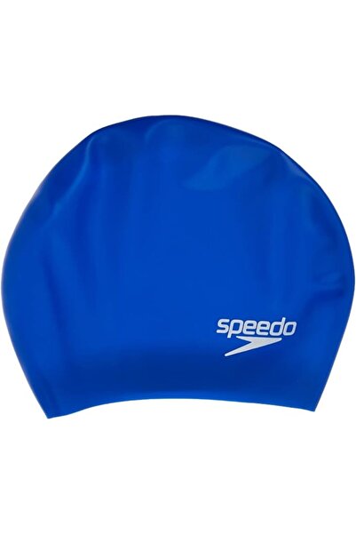 SPEEDO قبعة سباحة من السيليكون للشعر الطويل