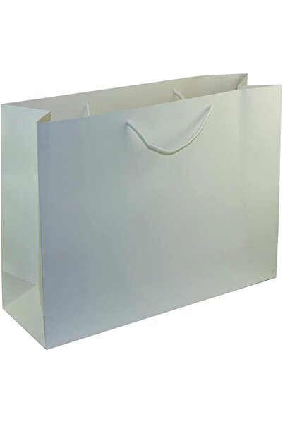 GENERAL 12-Pack White Glossy Matte Gift Bag with Handles (47x35x15cm)