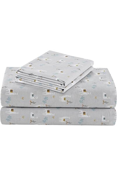 Comfort Spaces 100% Cotton Sheet Set Breathable, Lightweight, Soft with 12" E...
