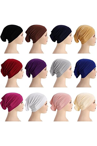 KASTWAVE غطاء رأس تحت الحجاب 12 قطعة - أغطية رأس للنساء والرجال، لفات رأس على...
