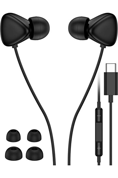 AILKIN سماعات أذن سامسونج جالاكسي سلكية بمنفذ USB-C، سماعات رأس سلكية بمنفذ U...