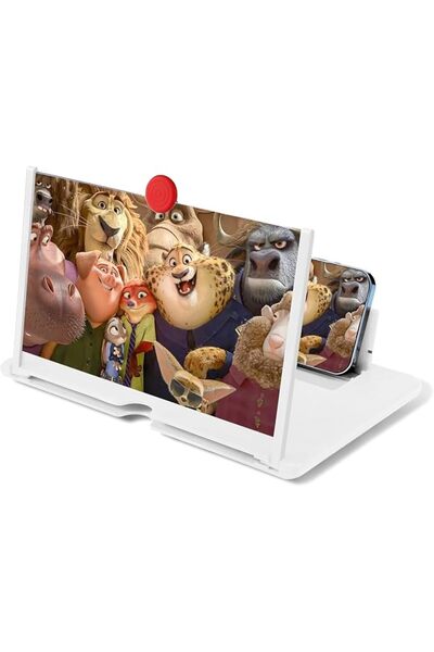 Yelajoy مكبر شاشة الهاتف، 12 بوصة، مضخم عرض ثلاثي الأبعاد للأفلام، قابل للطي ...