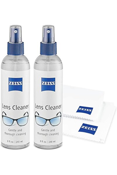 ZEISS Lens Care Pack - Two 8 oz Bottles of Lens Cleaner, Two Microfiber Clean...