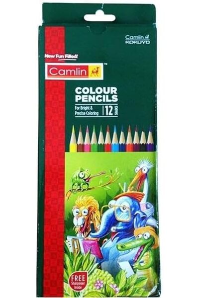Camlin Colour Pencil 12 Pcs+HB Pencil 2Pcs