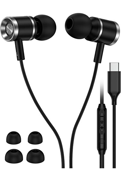 AILKIN سماعات أذن سلكية USB-C لهواتف سامسونج جالاكسي، سماعات أذن من النوع C م...