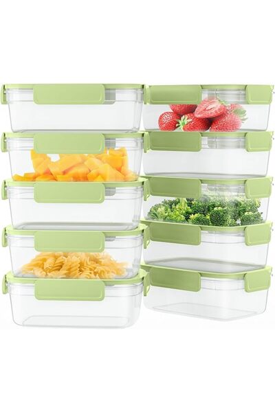 TERRIFI 5-Pack Airtight Food Storage Containers with Leakproof Lids, BPA-Free...