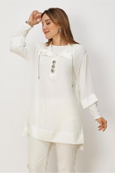 Alvina TAŞ DETAYLI TUNİK VE BLUZ 46598