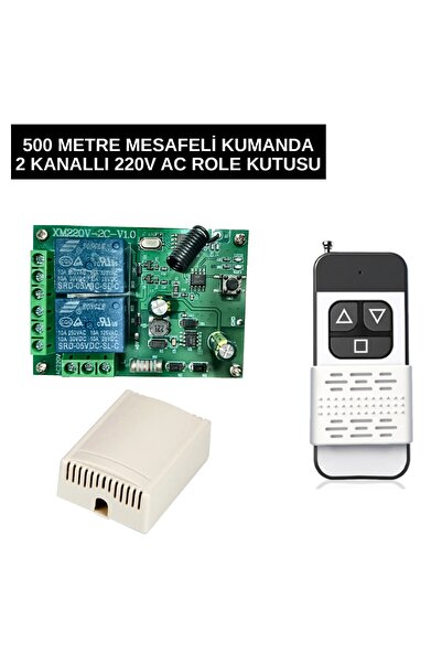 Lavat 500 Metre Mesafeli 2 Kanallı AC 220V 10A Uzaktan Kumandalı Röle Kartı 4...