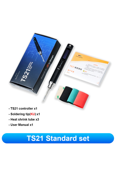 Choice مجموعة TS21 القياسية الأصلية مكواة لحام TS21 المحمولة PD 100 واط 100-4...