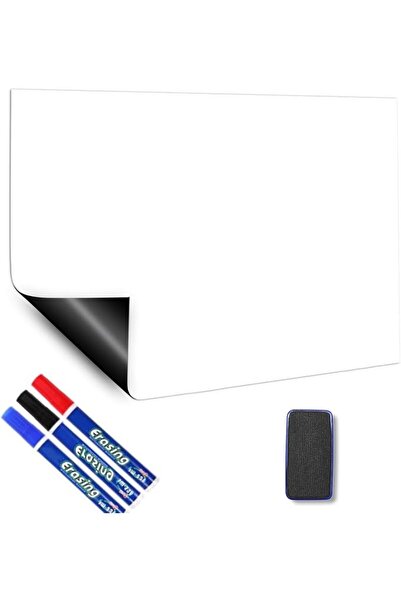 NALACAL Magnetic White Board Wallpaper, Dry Erase Whiteboard Sticker with Mag...