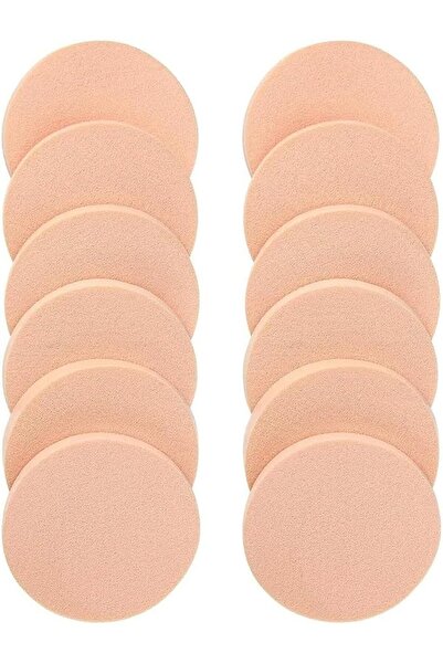 NALACAL 12 Pcs Round Flat Face Paint Sponges, 55mm Diameter, 7mm Thicknesses,...