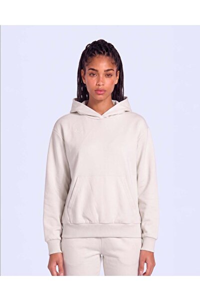 Kappa İnova Tur Kadın Bej Oversize Hoodie