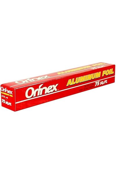Orinex رقائق ألومنيوم اقتصادية، 75 قدم، فضية اللون