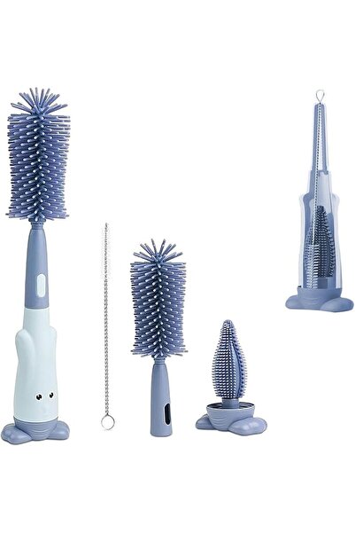 LinJie Silicone Bottle Brush,baby bottle brush,لوازم تغذية زجاجة الطفل3 in 1 ...