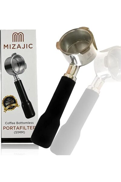 MIZAJIC 51mm Bottomless Portafilter for Homix Edoolffe, Saachi, Ariete Coffee...