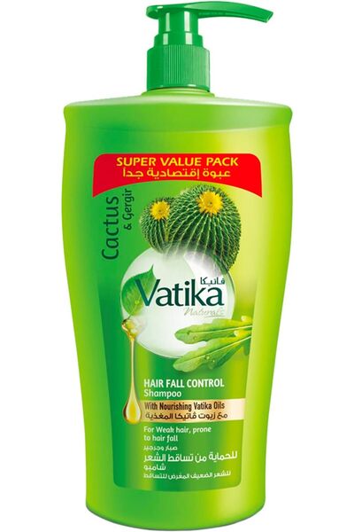 Vatika Ayurveda Vatika Naturals Hair Fall Control Shampoo with Cactus & Gergi...