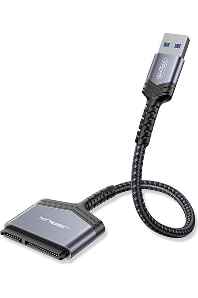 jsaux كابل SATA إلى USB، محول USB 3.0 إلى قرص صلب SATA III مقاس 2.5 بوصة، غلا...