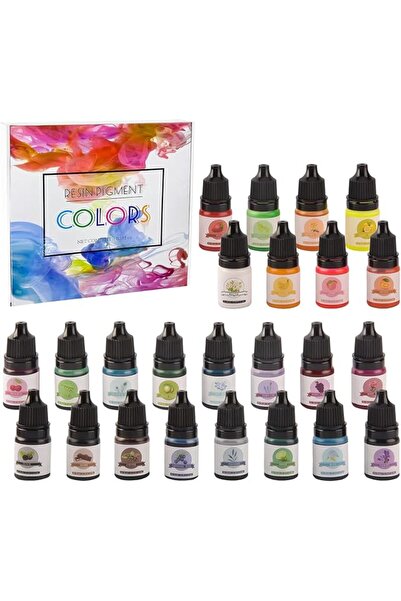 NALACAL 24 Colors Color Pigment Epoxy Resin Pigment - 24 Colors Liquid Transl...