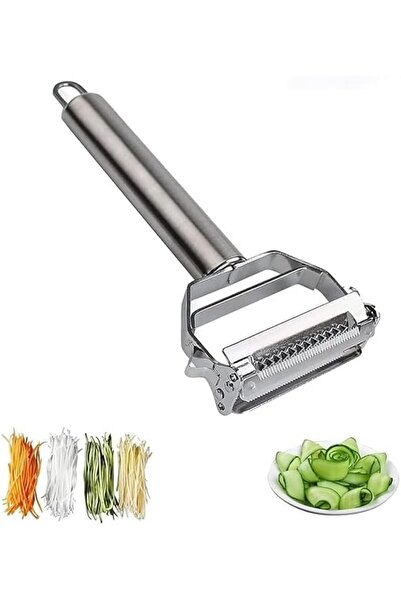 GENERAL Stainless Steel 2 in 1 Julienne Vegetable Peeler, Multi-Functional Fr...