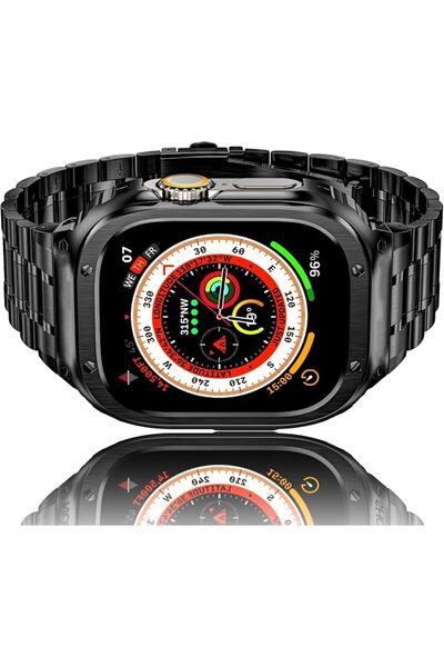 GENERAL حزام ساعة أبل مع غطاء متوافق مع سلسلة iWatch Ultra (49 مم) 8/7 (45 مم...