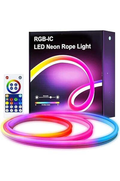 JOSHBERG Neon Rope Light 3M Neon LED Lights with Music Sync IP67 Waterproof F...