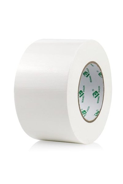 BOMEI PACK 1 Roll White Duct Tape 3 Inch Reinforced 75mm x 50m Sticky Heavy D...