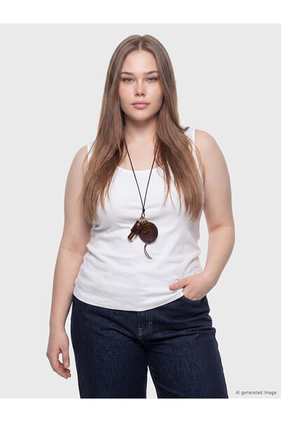 LC Waikiki Trendlucky plus size u-neck women's tank top
