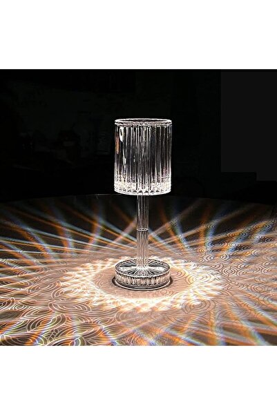 Arabest Crystal Table Lamp Dining Room Bedroom Romantic Night Light Crystal T...