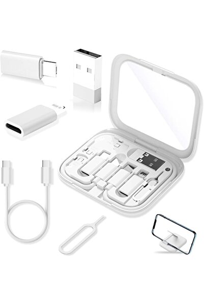 EXCEFORE طقم محول USB، محول USB-C إلى USB، صندوق محول USB-C إلى لايتنينج، علب...