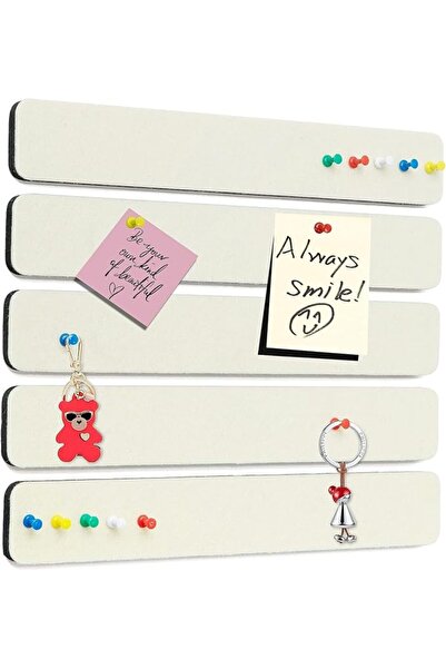 GENERAL Felt Pin Board Bar Strips Bulletin Board for Bedrooms Offices Home Wa...