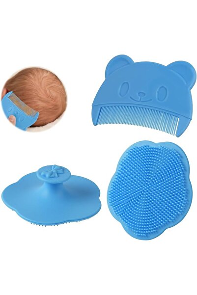 Khazna Baby Hair Comb, 2PCS Set, Silicone Toddler for Newborns & Toddlers, Sh...