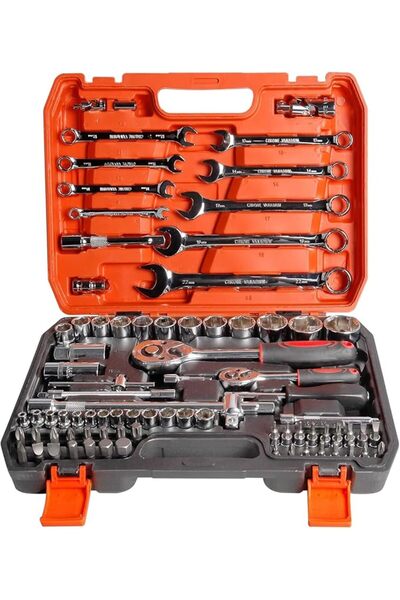 Generic 82 PCS Mechanic Socket Tool Kit Set, Professional Car Repair Tool Wre...