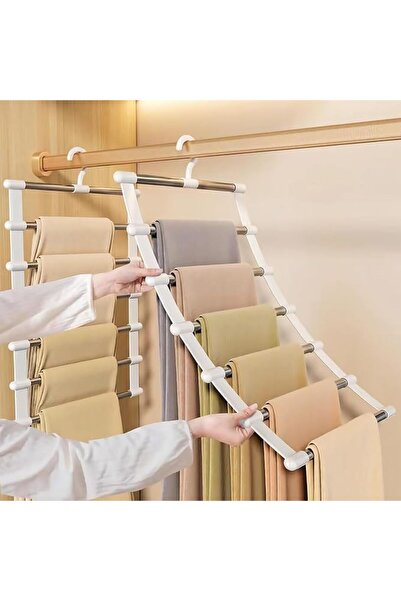Oshima Tsubaki Trouser Hangers, 2 Pack Space Saving Foldable Hangers, Multifu...
