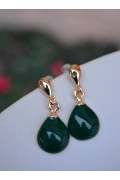 Stoneage Enamel earrings - green -