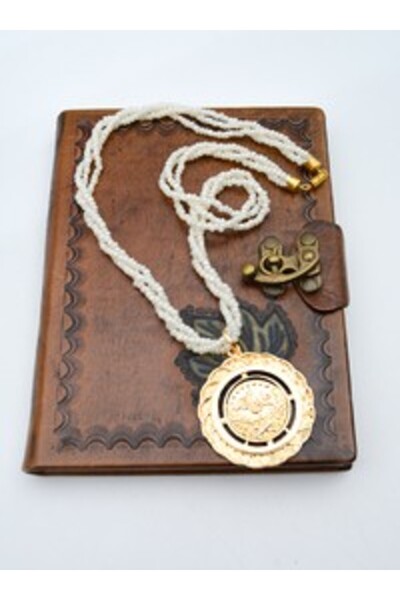 Stoneage Tuğra Necklace - Gold Color -