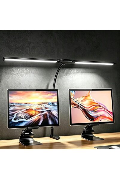 GENERAL مصباح مكتبي LED مزدوج الرأس من P‑DL02، 25 وضعًا للإضاءة، مصباح مهني ص...