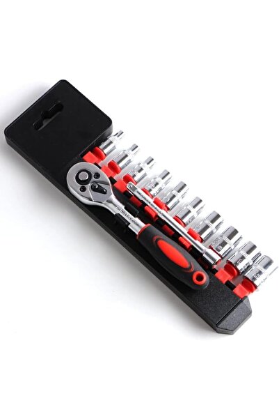 EXCEFORE 1/4" Ratchet Socket Wrench Set, Mechanic Tool Kit and Sockets Set, 4...