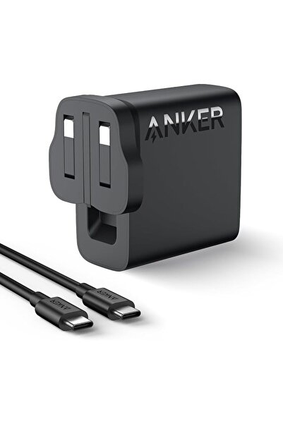 Anker Stuy شاحن أنكر لماك بوك برو، شاحن USB-C بقوة 100 واط، شاحن سريع مدمج وق...