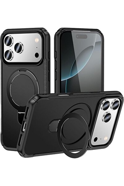 Noor Spark غطاء حماية لآيفون 17 برو مع حامل مغناطيسي غير مرئي - نحيف وخفيف ال...