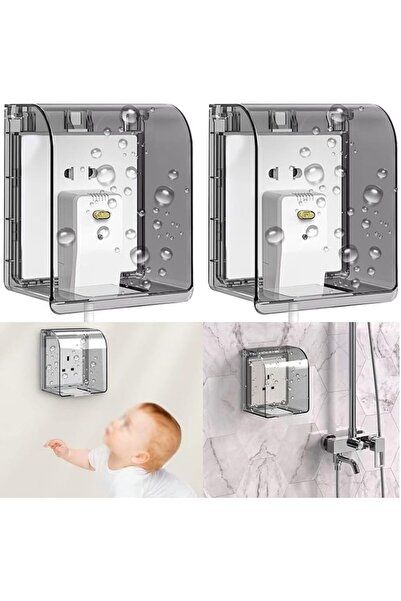 Generic 2 Pcs Plastic Wall Switch Waterproof Cover Box, Universal Plug Socket...