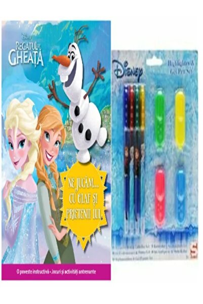 Litera Set carte + jucărie - Disney Highlighter & Gel Pen