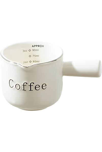 Generic Brand Ceașcă espresso, cană cu gradații duble, accesorii cafea, 90 ml...