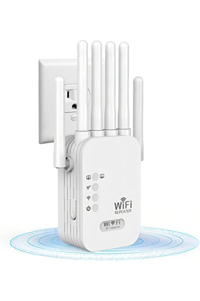 RWRW WiFi Extender Booster, 300 Mbps WiFi Booster with Ethernet Port, 6 Anten...