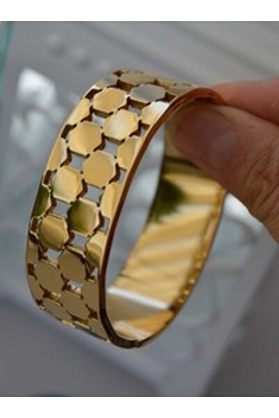 Stoneage Petek Steel Bracelet - Gold Color -