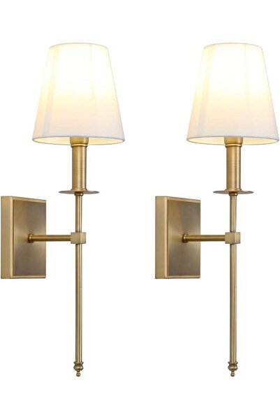Permoplus Permo Set of 2 Classic Rustic Industrial Wall Sconce Lighting Fixtu...