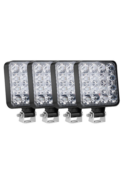 Choice 4pcs 48W 16 Led 12V 24V LED Light Bar Work Light For Car Tractor Boat ...